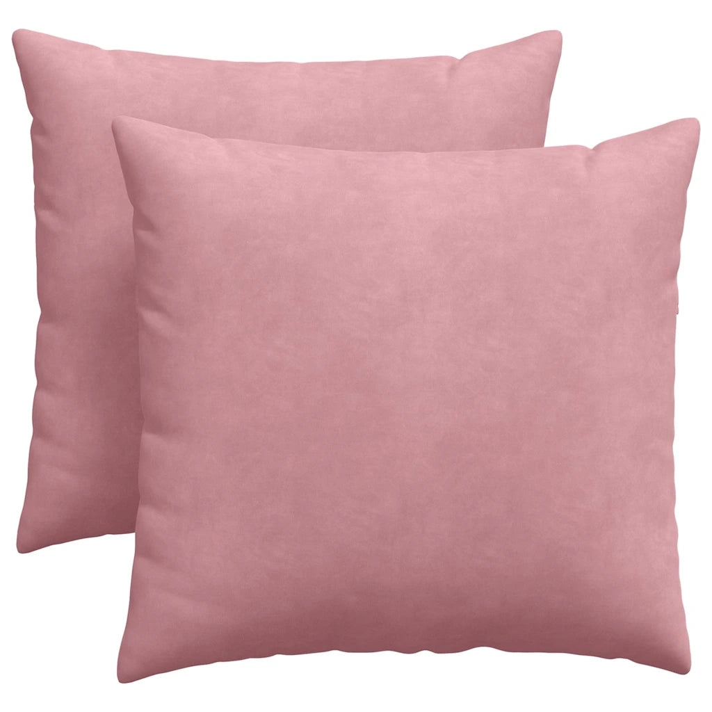 Cuscini da Divano 2 pcs Rosa 45 x 45 cm Tessuto in Cords 42013932