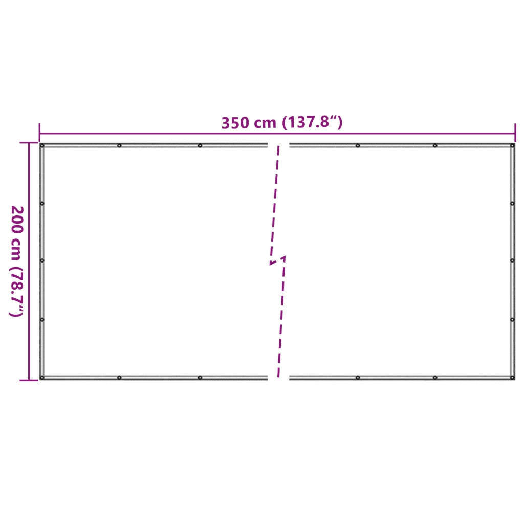 Rete per Rimorchi in HDPE 2x3,5 m Nera 144992