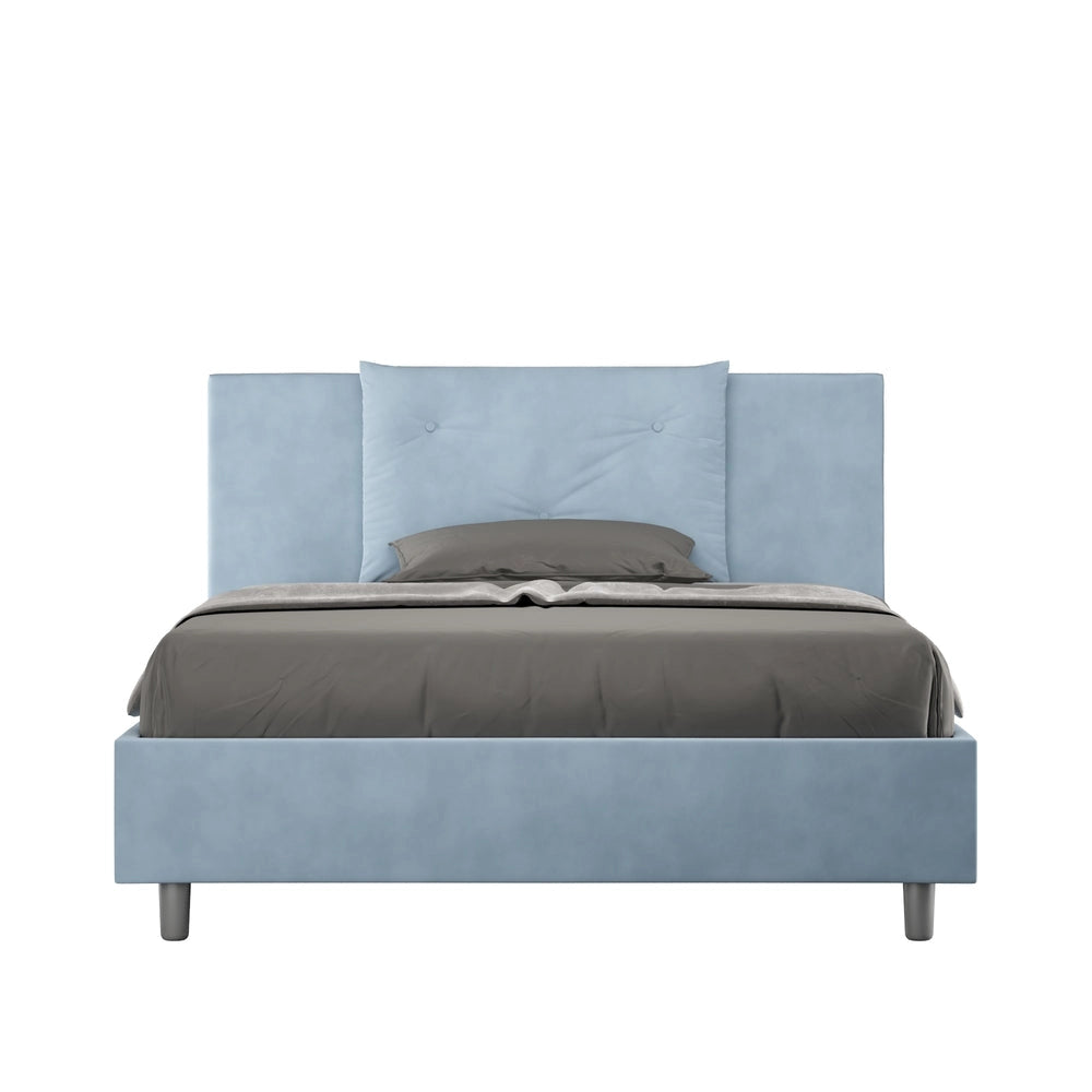Letto Matrimoniale 160x190 cm Senza Rete Appia Azzurro