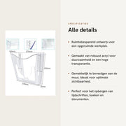 Organizzatore di Giornali e Documenti Robusto - 6 Pack - Design Stilizzato - Supporto per Documenti - Ogniwall - Supporto per Giornali e Documenti