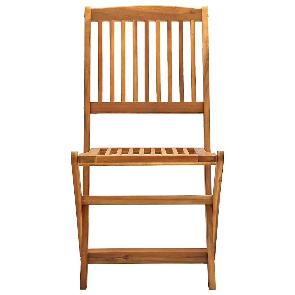 Sedie da Giardino Pieghevoli 2 pz in Legno Massello d'Acacia 46339