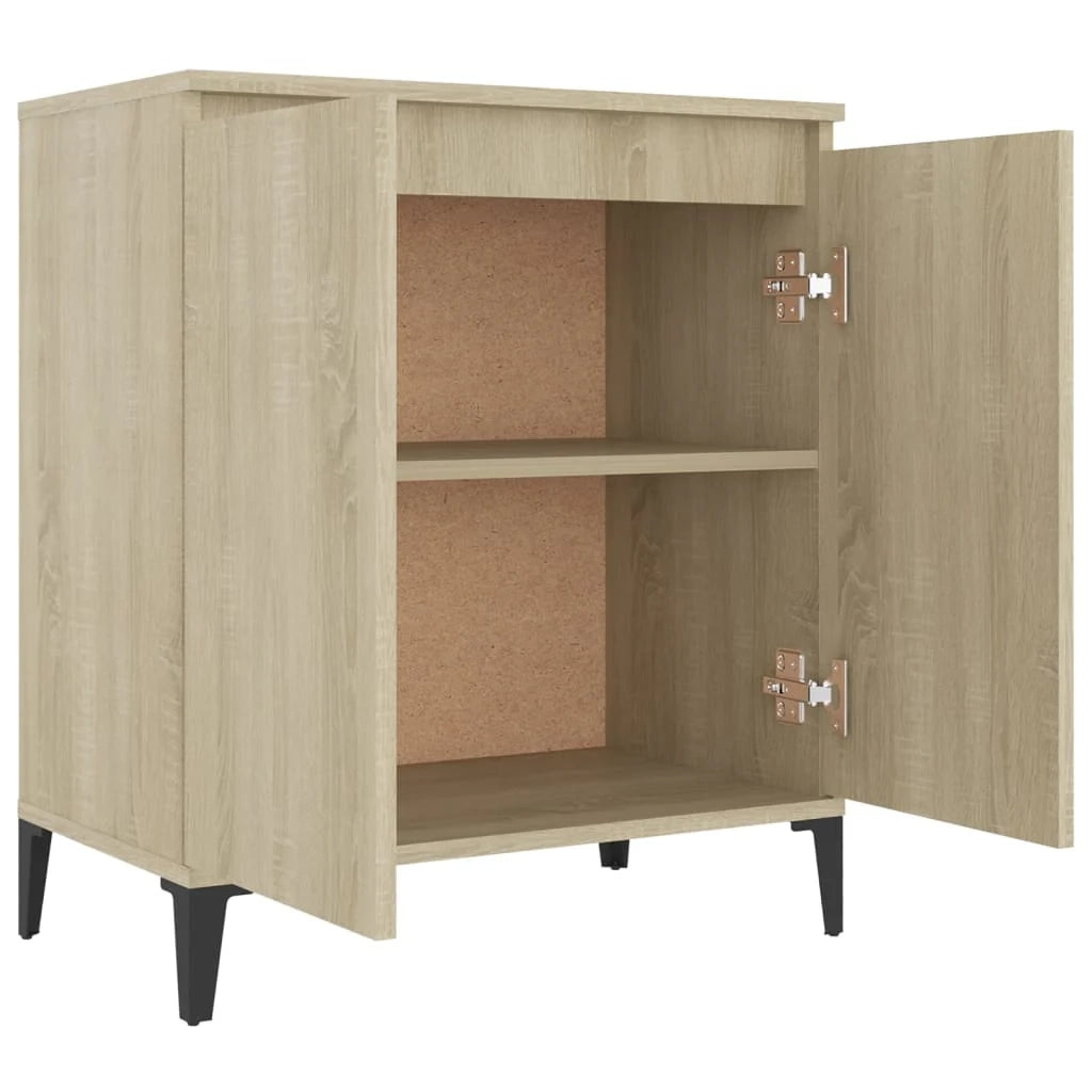 Buffet credenza cassettiera armadio mobile contenitore organizer cucina soggiorno rovere Sonoma 60 x 35 x 70 cm legno ingegnerizzato marrone 02_0031607