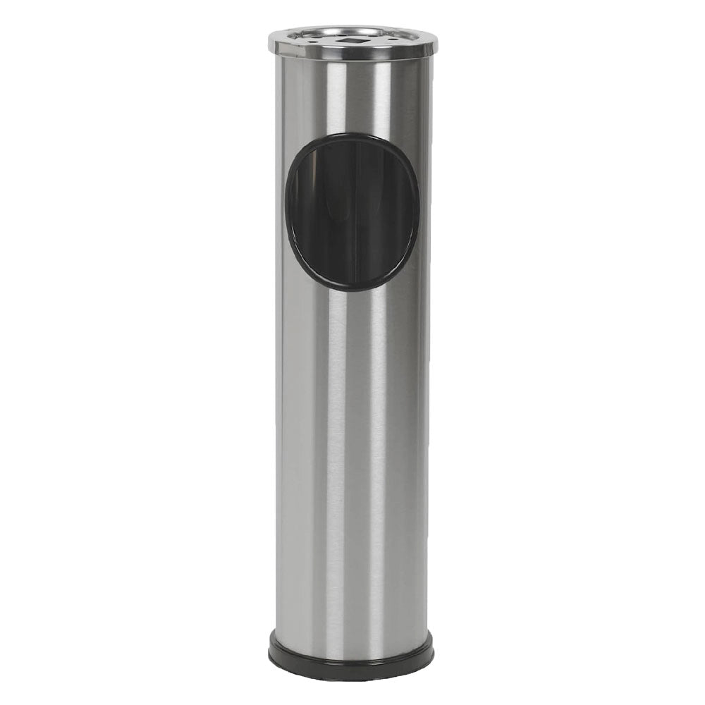 Posacenere Gettacarte Corpo Spazzolato X H. Ø 15 in Acciaio Inox 57 cm