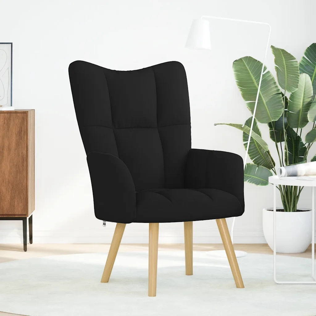 Sedia Relax Nera in Tessuto 4016769