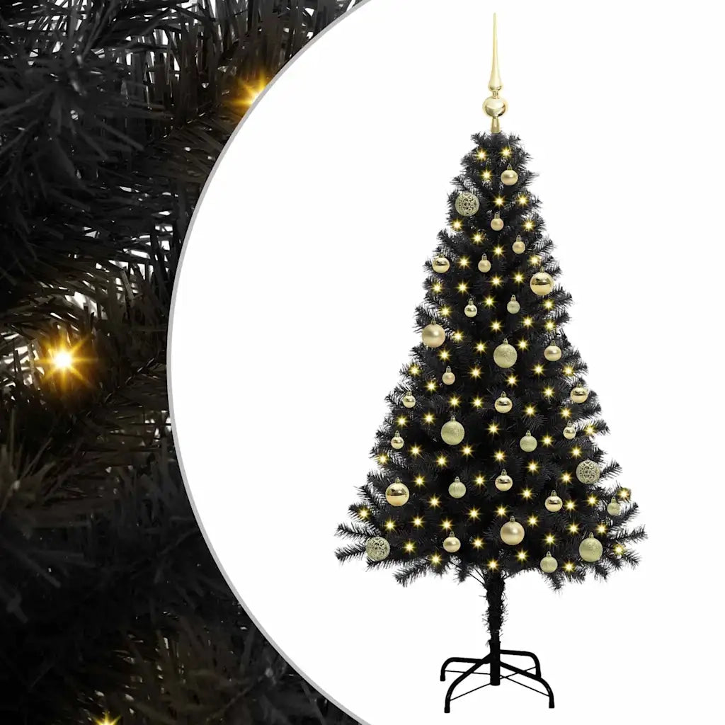 Albero di Natale Nero 150 cm PVC 3396469