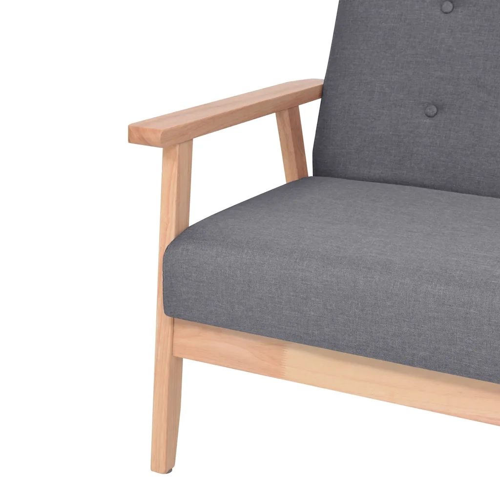 Poltrona Grigio Scuro in Tessuto 244651