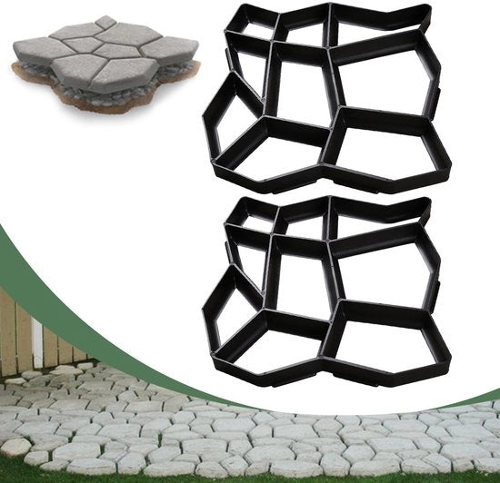 2 pezzi di piazzola per giardino in plastica per pavimento in cemento – Soluzione pratica per piazzole, resistente a pioggia e corrosione