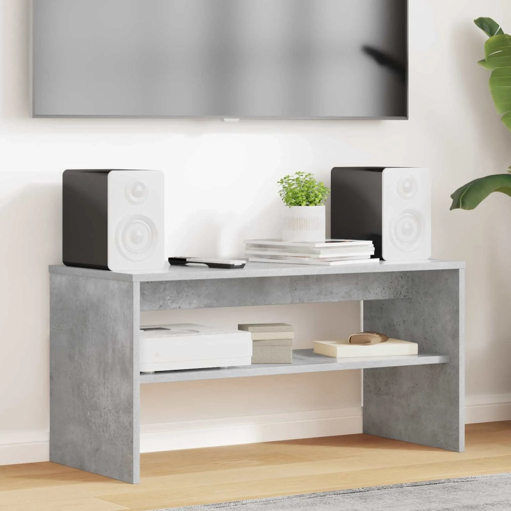 Mobile TV 80 x 35 x 40 cm Grigio cemento Legno ingegnerizzato 8000303