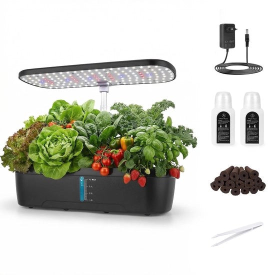Sistema di coltivazione idroponica con 52 capsule per piante - Contenitore di crescita - Serbatoio acqua 2,5 litri - Ingresso facile - Oasi verde - Coltivazione scientifica delle piante - Cassetta di crescita