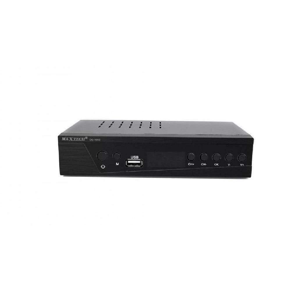 Trade Shop - Ricevitore Digitale Terrestre T2 H.265 Decoder Tv Smart Tv Dg-t003 Telecomando -