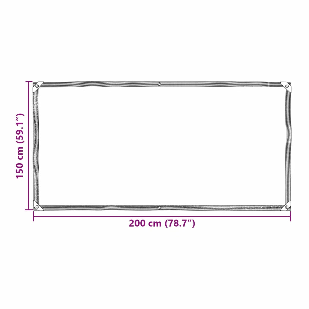 Tarp Trasparente 2 x 1,5 m PE 42038946
