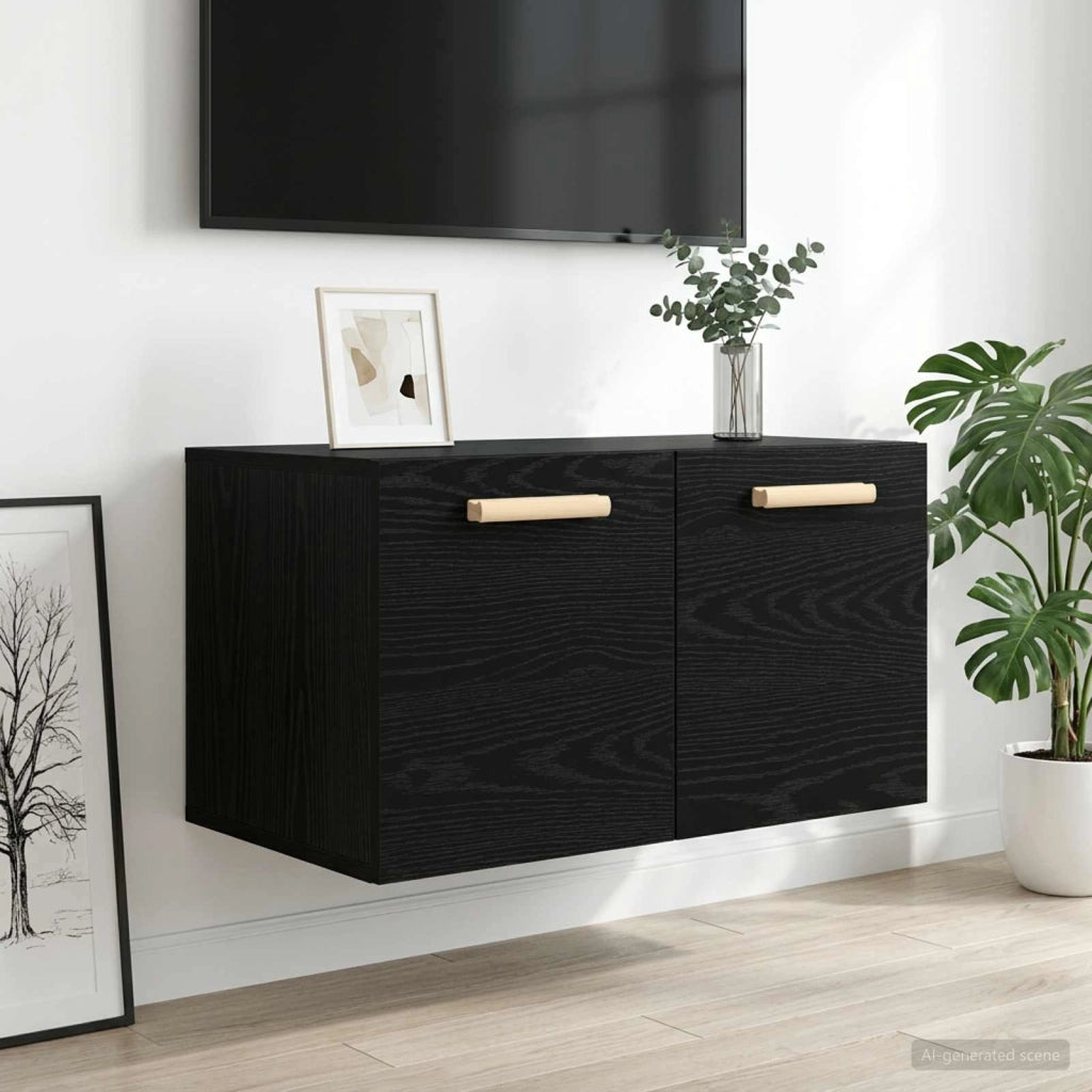 Armadietto a muro Rovere nero 60 x 36,5 x 35 cm 8009803