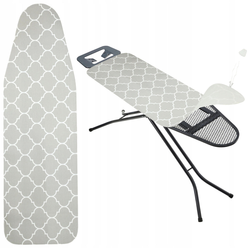 Copriasse da stiro KADAX 144x44 cm, elasticizzato, grigio