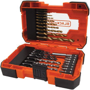 SET 27 PEZZI PER FORARE E AVVIATARE BLACK AND DECKER 