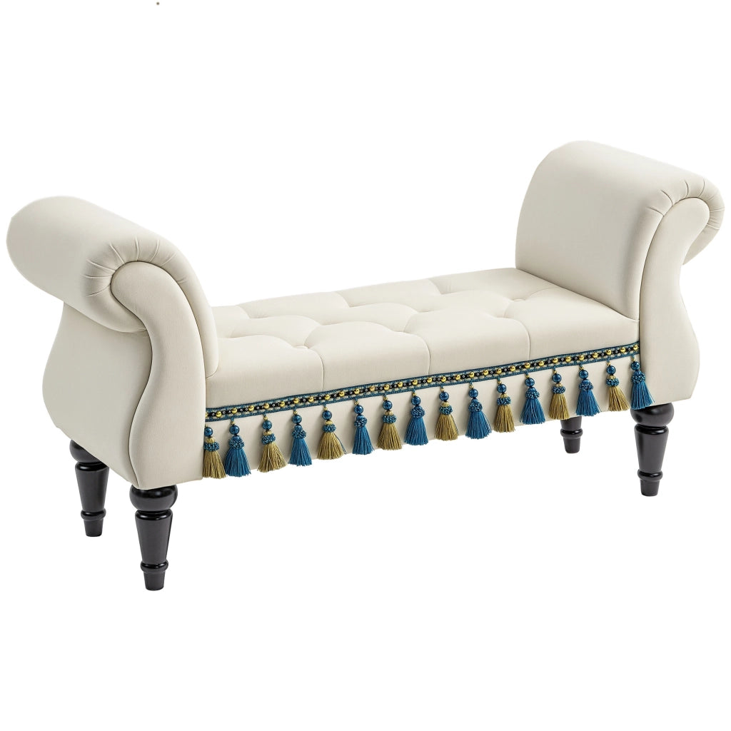 Divano imbottito ¨C Minimal ¨C Beige 117x40x58