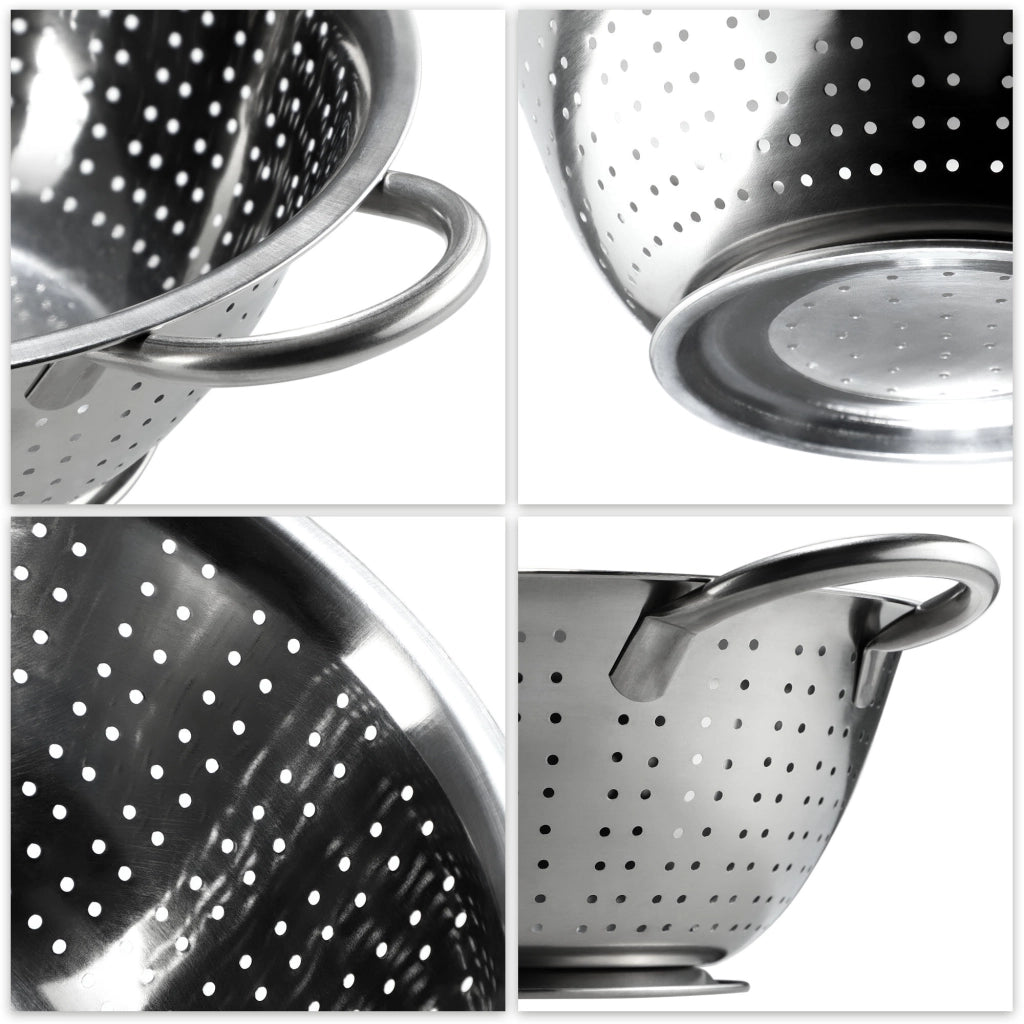 Scolapasta KADAX in metallo con manici, grande, 30 cm.