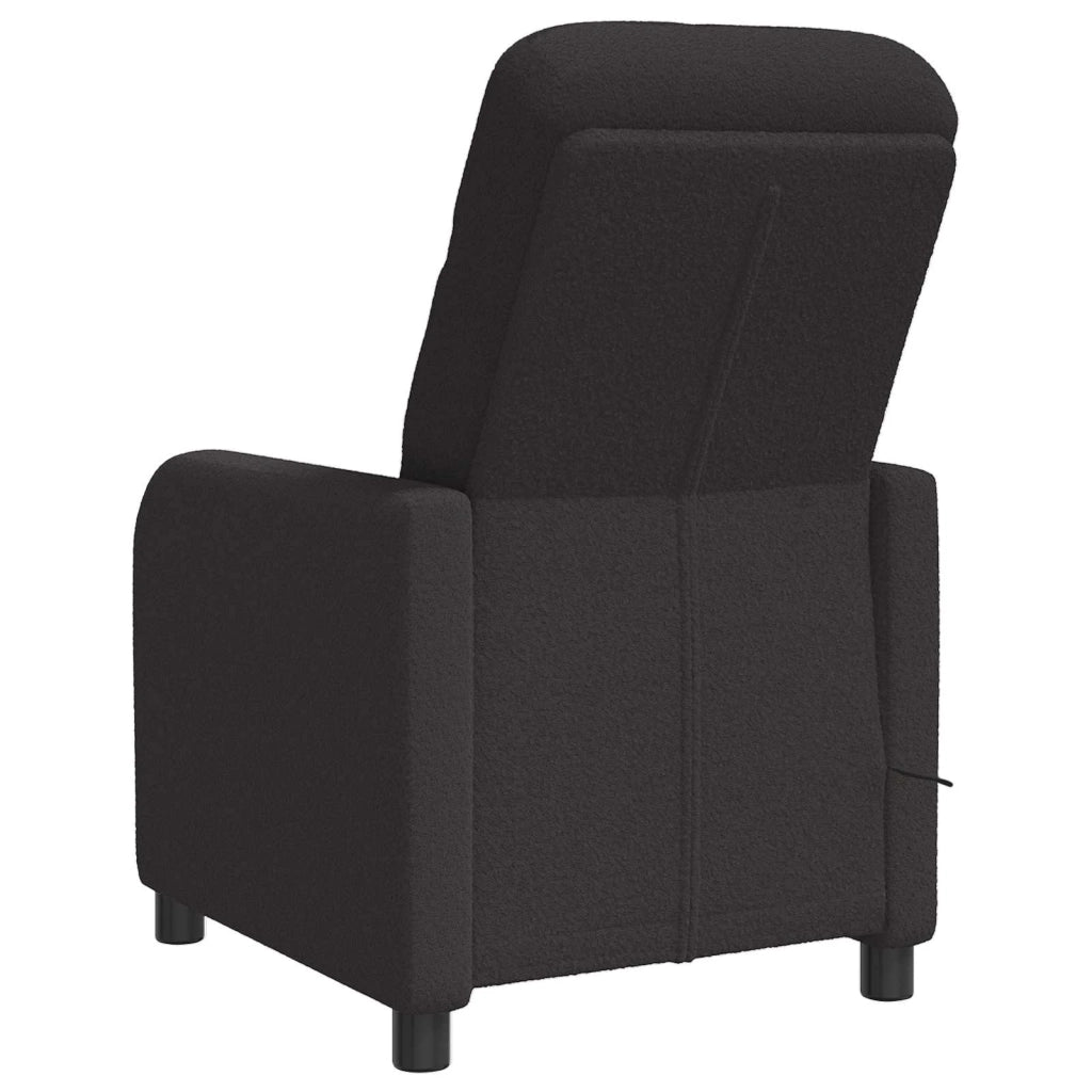 Poltrona Massaggiante Nero Bouclé 42034955