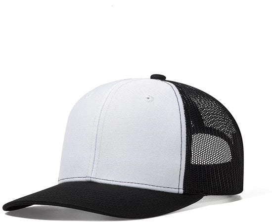 Cappello da Baseball per Uomo - Cappello da Baseball per Uomo e Cappello da Baseball per Donna - Bianco e Nero e Tela Nera