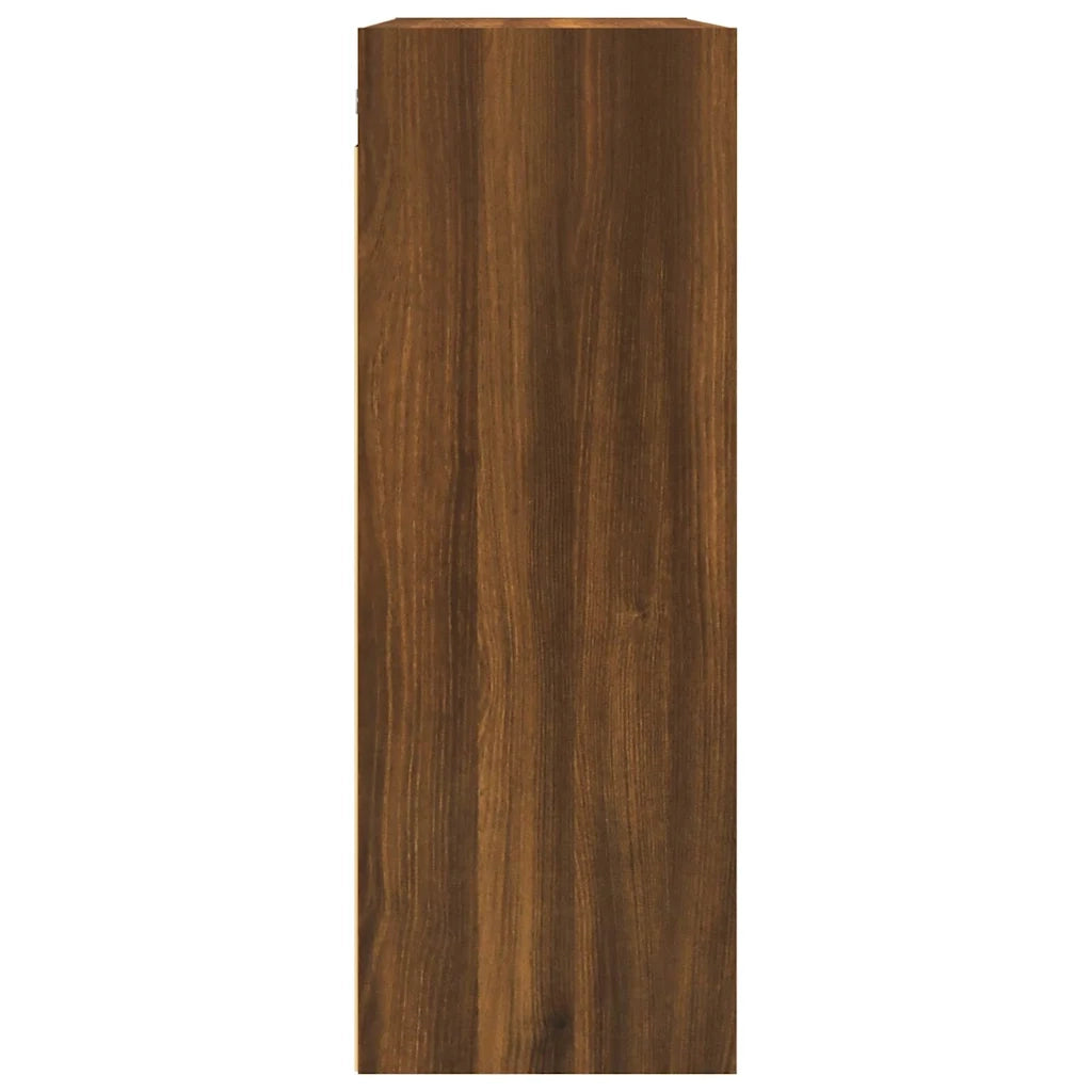 Armadietto Pensile a Parete Rovere Marrone 69,5x32,5x90 cm 817401