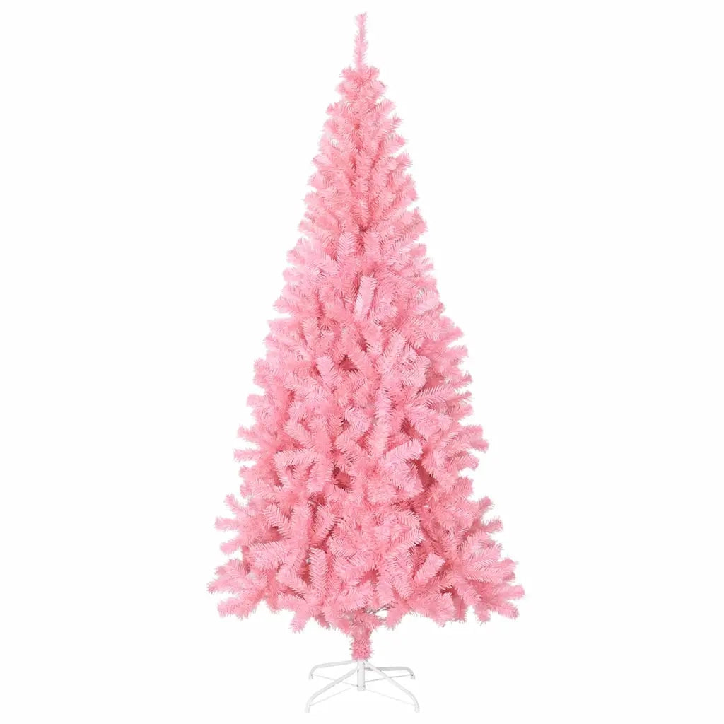 Albero di Natale con 300 LED con supporto-Luci decorative natalizie Rosa 180 cm PVC 529899