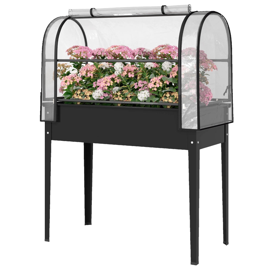 Hochbeet con serra ¨C zephmum ¨C nero