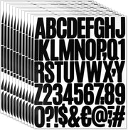 Set di Lettere in Vinile da 600 pezzi - Adesivi Self-Adesivi - Cifre Idrorepellenti - Simboli Speciali - Dimensione 5 cm - Facili da Rimuovere