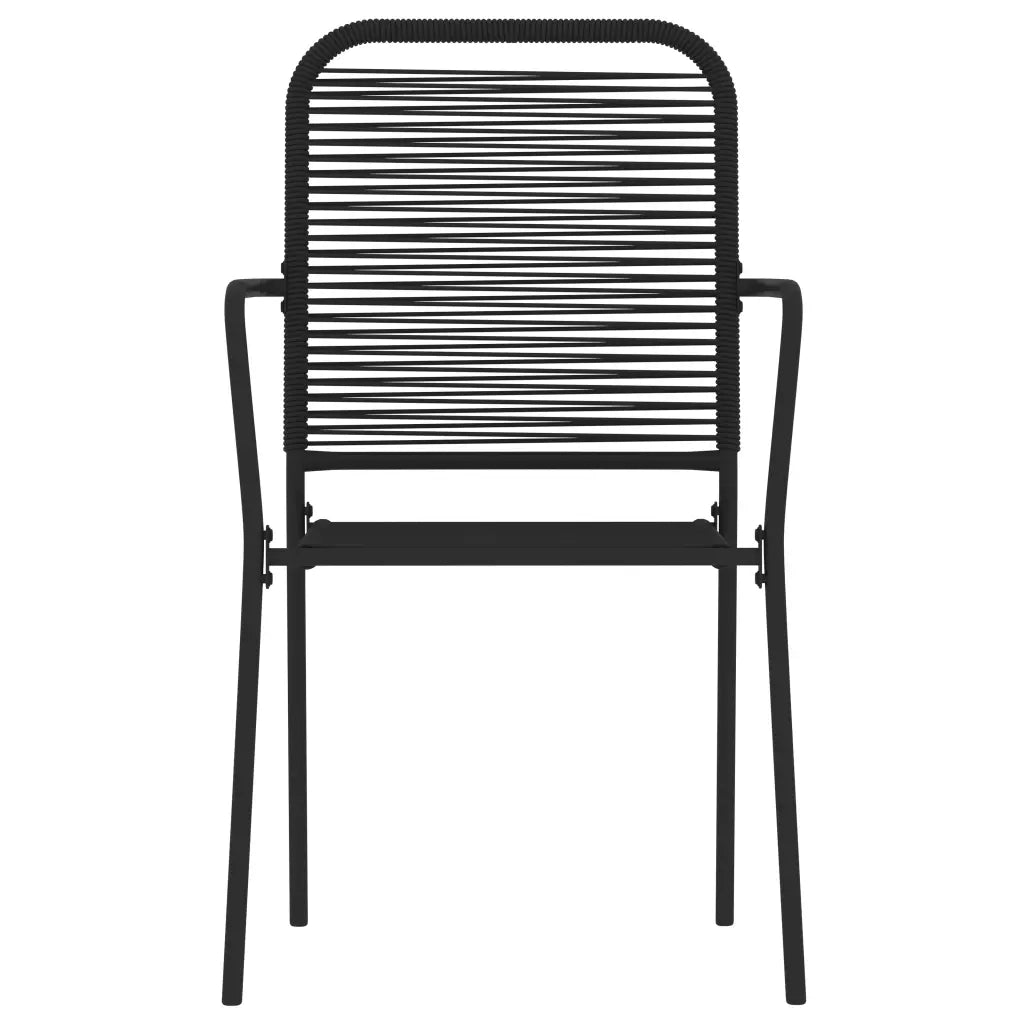 Set Mobili da Pranzo per Giardino 7 pz Nero 3099147