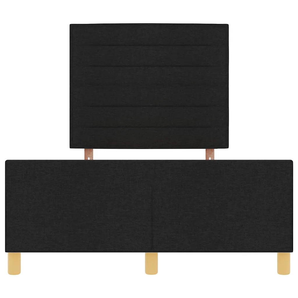 Struttura del letto con testiera Nero 120 x 200 cm Tessuto