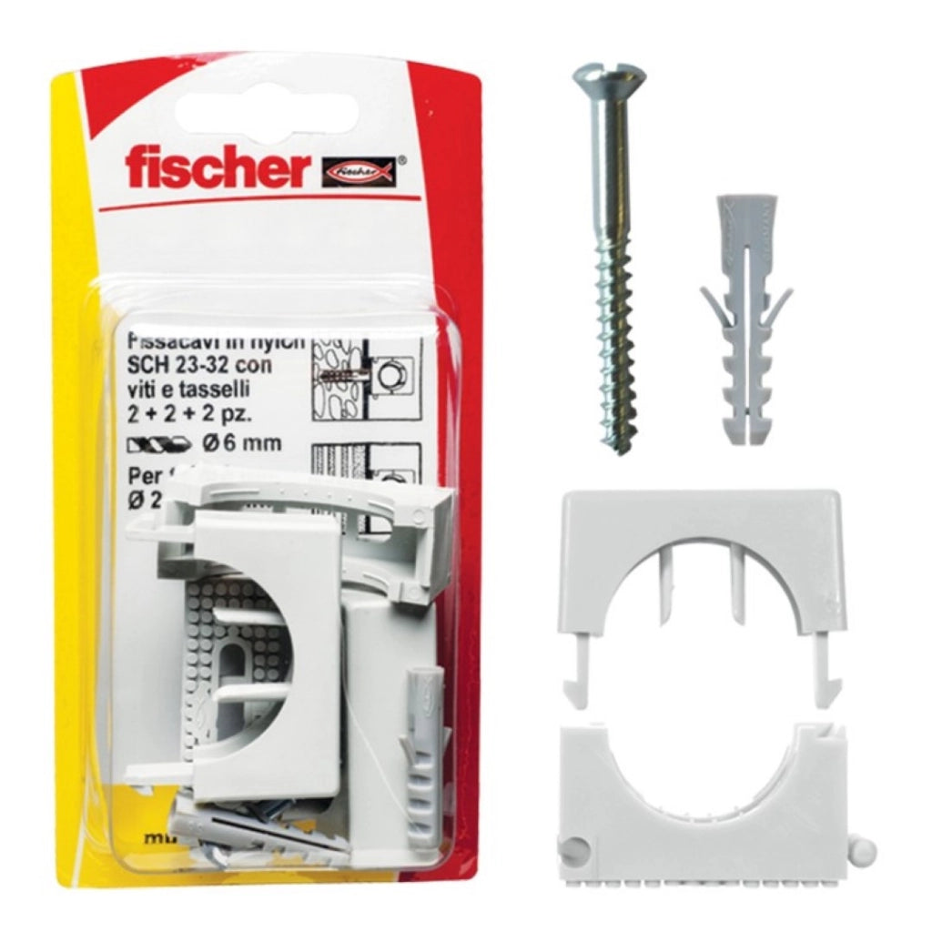 Fissacavi Nylon Sch 812 K Set 5 Pezzi - Fischer