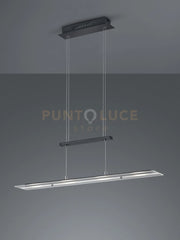 MILOS SOSPENSIONE LED 20W 2200lm, 3000K  RETTANGOLARE NERA L. 80CM