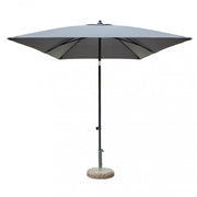 OMBRELLONE NICE NERO P/C 2 X 3 TELO GRIGIO