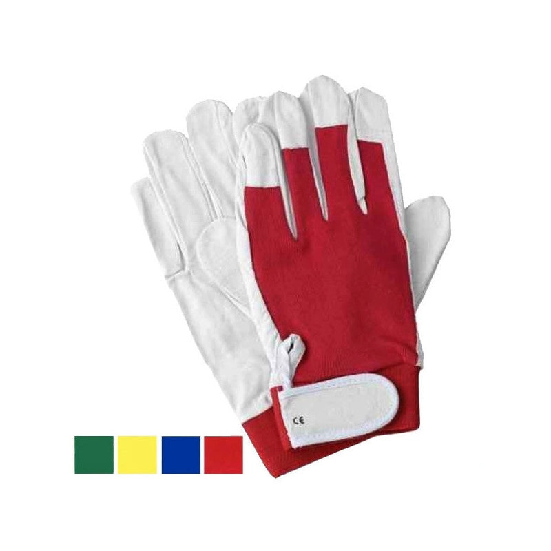 Guanti Microfibra/Cotone Rosso 10 Issa