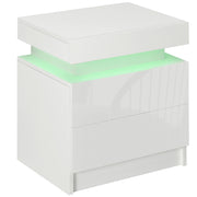 Comodino con luce LED RGB ¨C Minimal ¨C Bianco