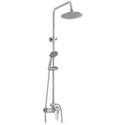 Colonna doccia completa linea Platinum in acciaio cromato con miscelatore e doccetta 5 funzioni Feridras