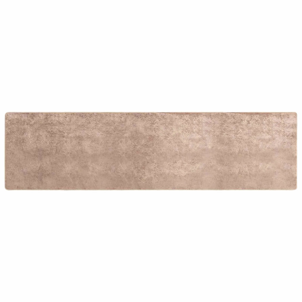 Runner Tappeto MARSA Sabbia 80 x 300 cm Poliestere e PVC 42023114