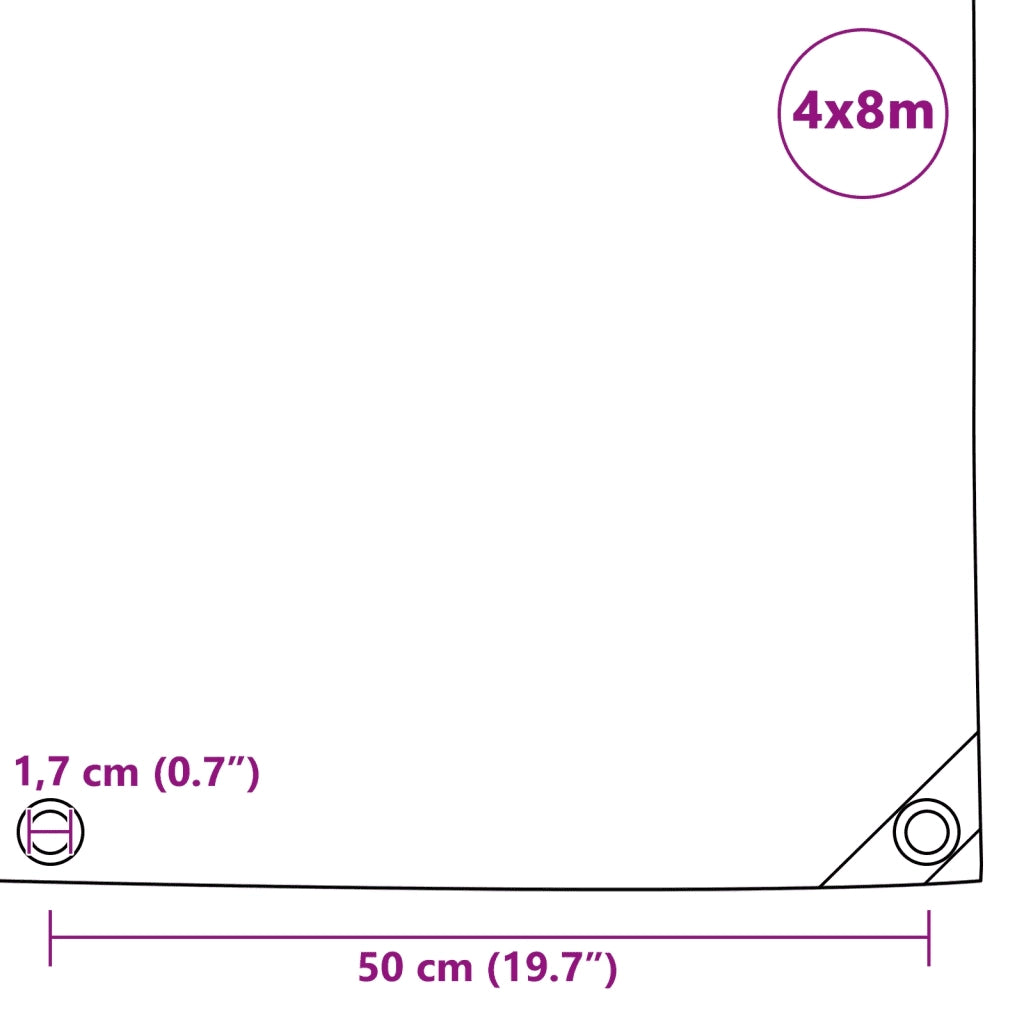 Telone 650 g/m2 4x8 m Verde