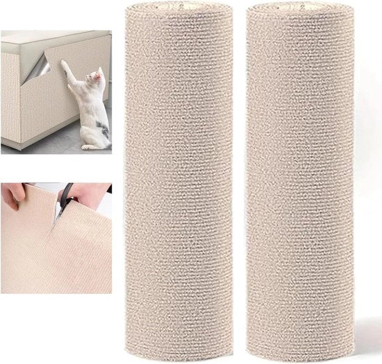 Mat per gatti beige 40 x 200 cm - Set da 2 pezzi