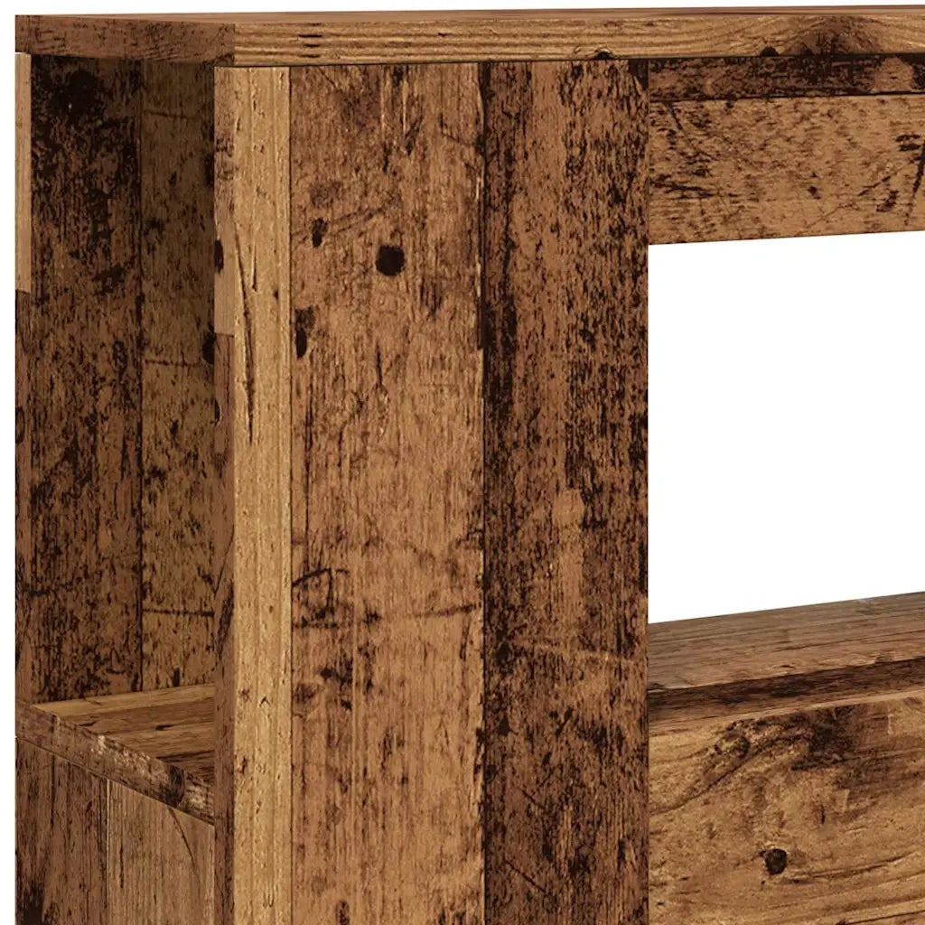 Testiera | Testata LED Legno Antico 100x18,5x103,5 cm Legno Multistrato