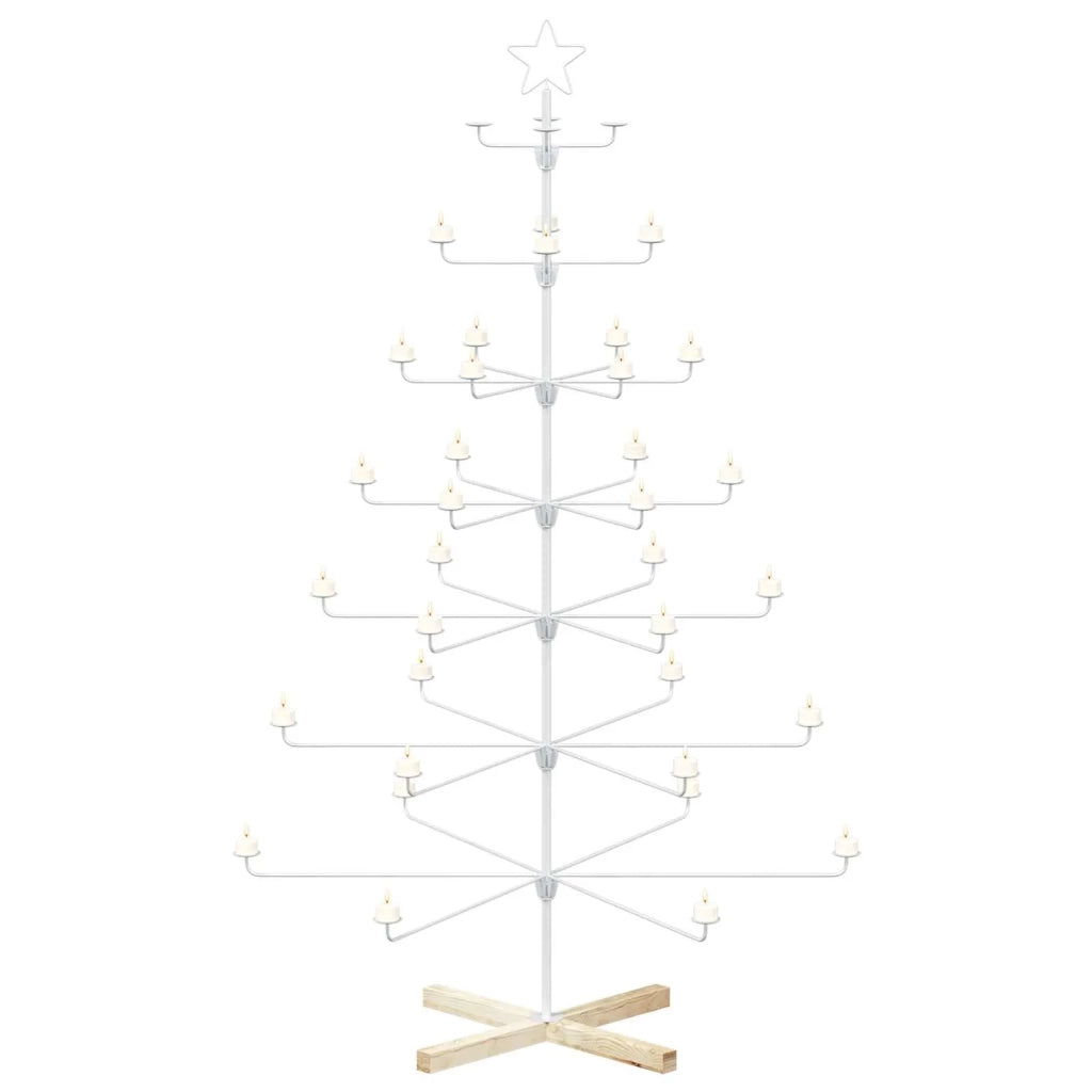 Albero di Natale in Metallo con Supporto KUOPIO 180 cm Acciaio 42053917