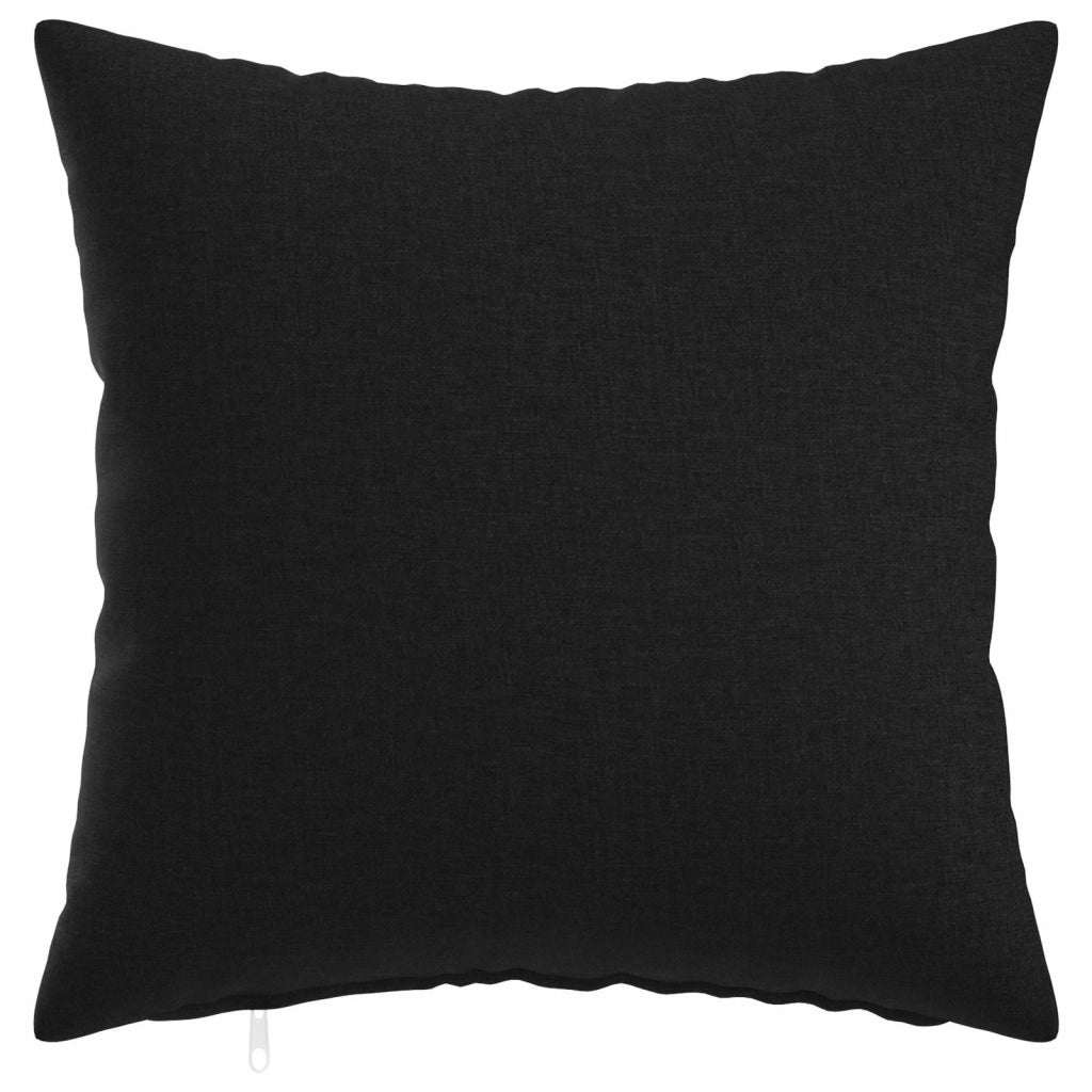 Federa 6 pz HEERLEN Nero 40 x 40 cm Tessuto 908312
