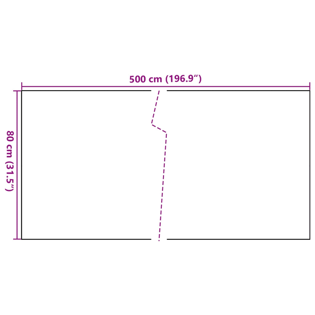 Schermo da balcone | Paravento da Balcone Marrone Chiaro 500x80 cm in Polyrattan