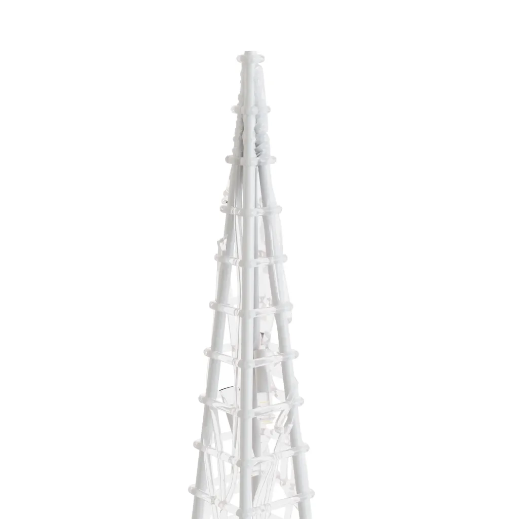 Set Coni Luce LED Decorativi Acrilici Bianco Freddo 30/45/60cm 328968