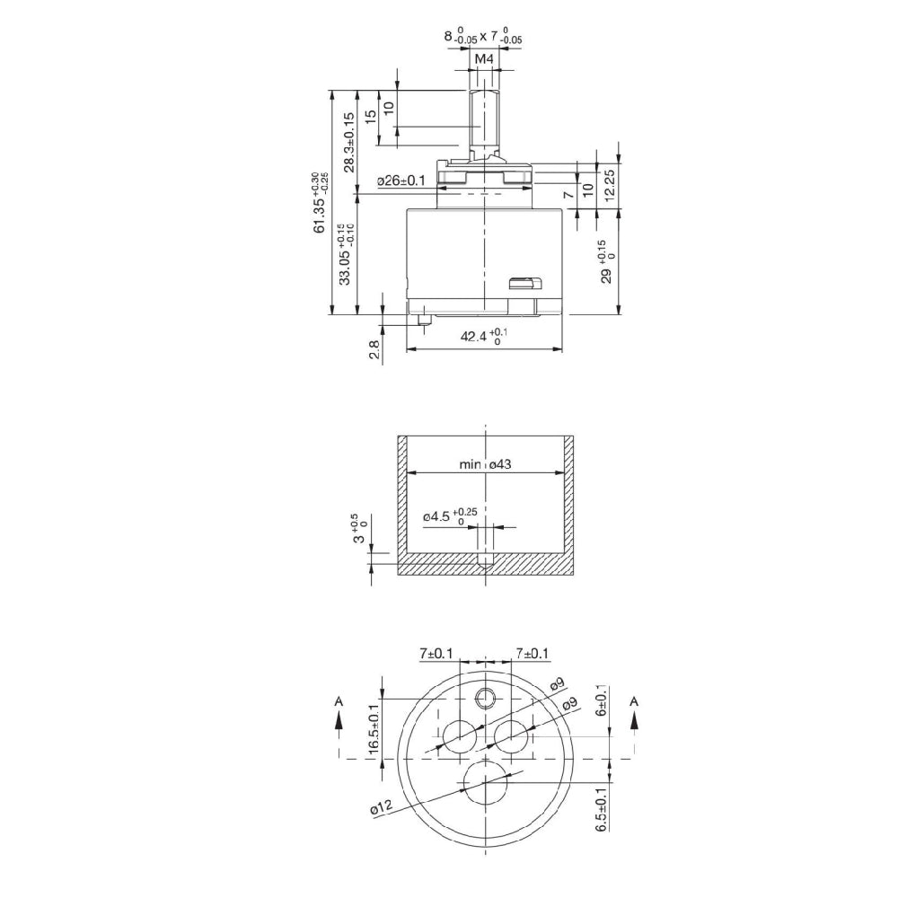 Cartuccia monocomando d35 ceramica miscelatore bagno cucina doccia