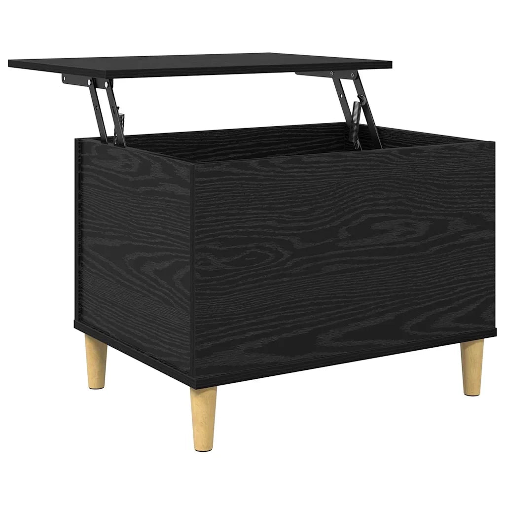 Armadio da Notte Rovere Nero 60 x 44,5 x 45 cm 881170