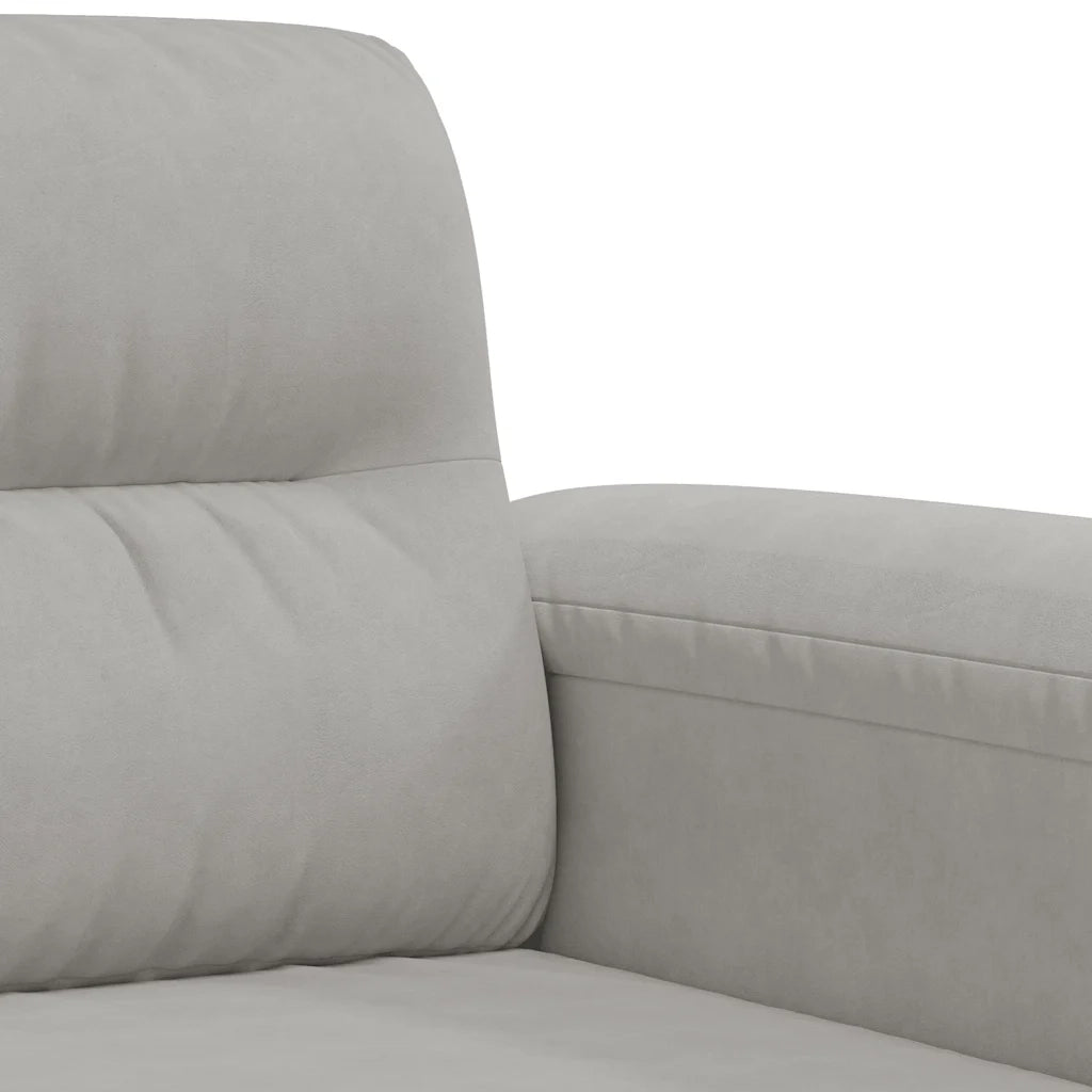 Poltrona-Divano Sedia Grigio Chiaro 60 cm in Tessuto Microfibra