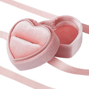 Cassa a forma di cuore rossa per gioielli e souvenir