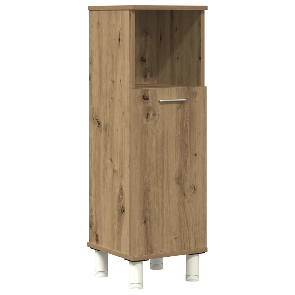 Set Mobili da Bagno 3 pz Rovere Artigianale Legno Multistrato 3328568