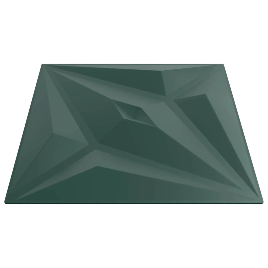 Pannelli da parete 12 pz 50 x 50 cm Verde Stella Schiuma XPS 42046078