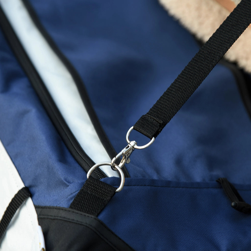Passeggino 2 in 1 per animali con trasportino removibile; pieghevole; blu; per cani piccoli fino a 10 kg