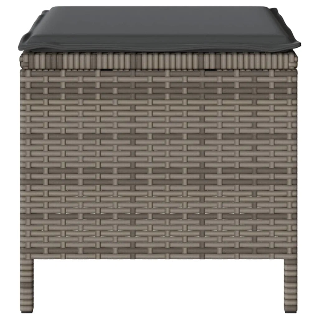 Set da Pranzo per Giardino | Set Salotto da Giardino Grigio polyrattan